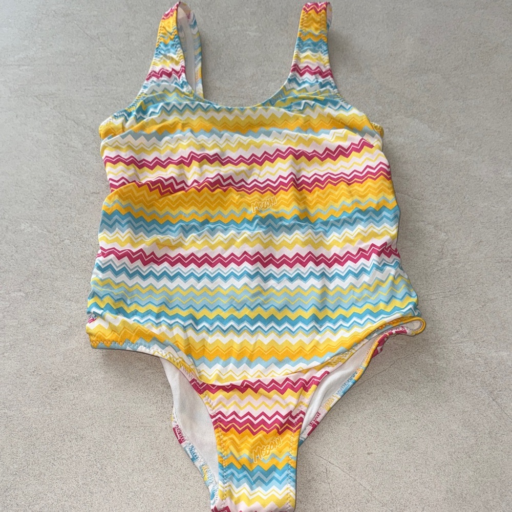 Missoni Colorful Zigzag Pattern Swimsuit girls